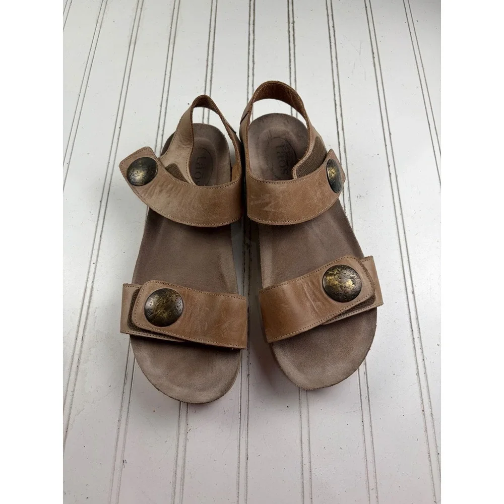 Taos Carousel 3 Tan Laurie Sandals Women's Size 10-10.5 EU 41 $175
